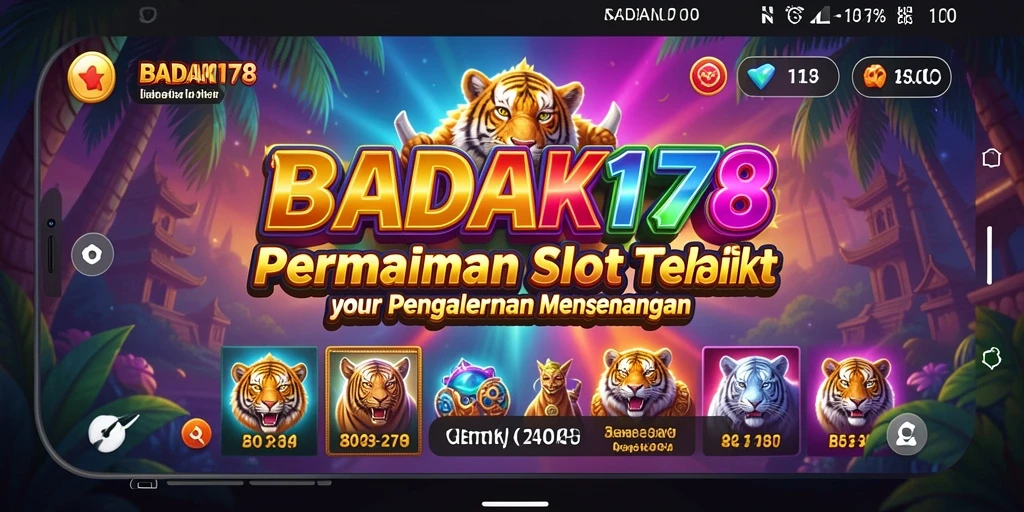 Tampilan mendebarkan dari gameplay slot BADAK178 yang seru.