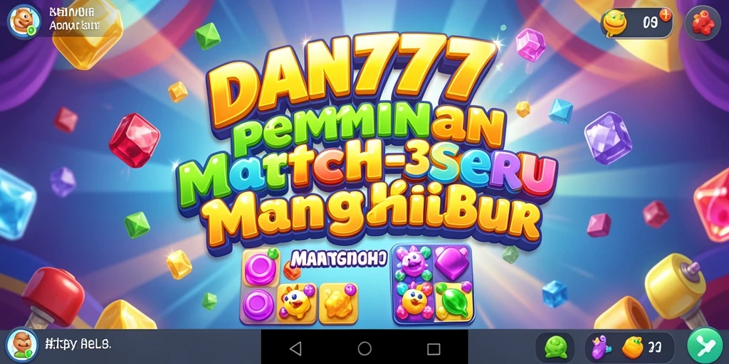 Tampilan gameplay menarik dari DAN777 dengan tantangan Match-3.