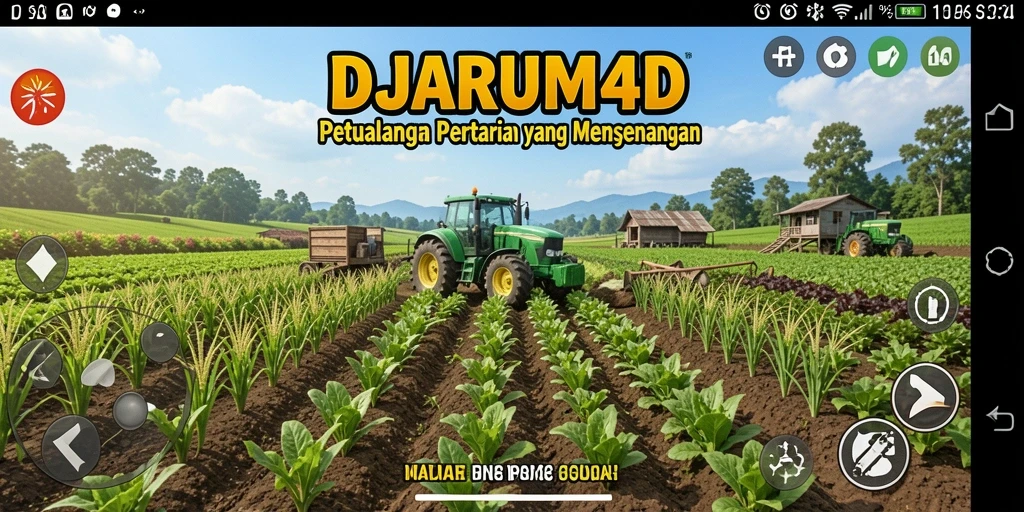 Tampilan gameplay seru dari DJARUM4D yang fokus pada pertanian.