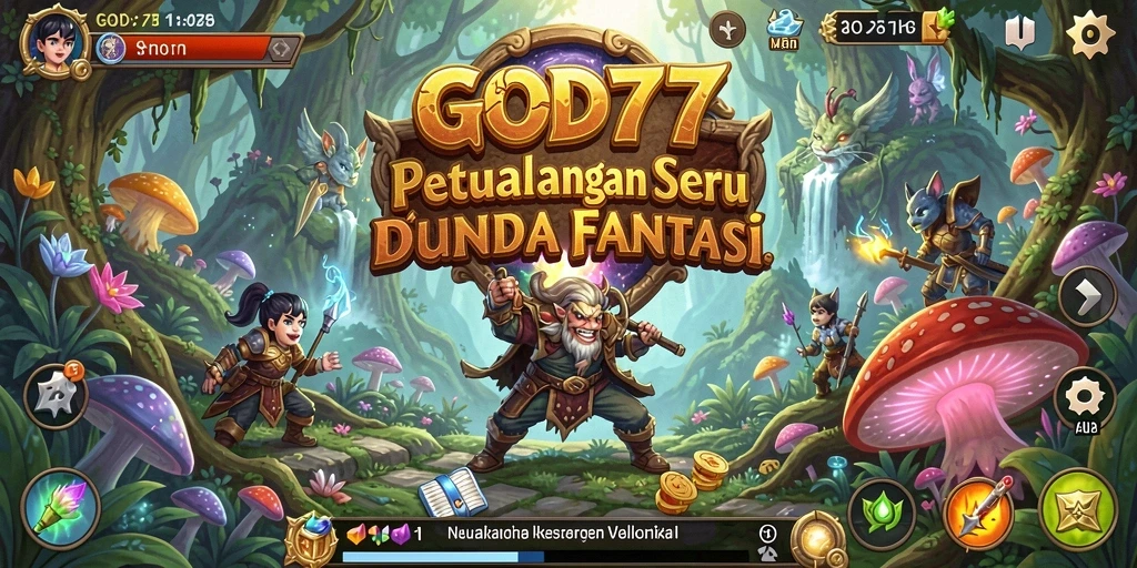 Gameplay menegangkan di dunia petualangan fantastis GOD77.