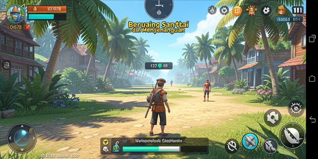 Tampilan gameplay ID678 dengan grafis warna-warni yang ceria.