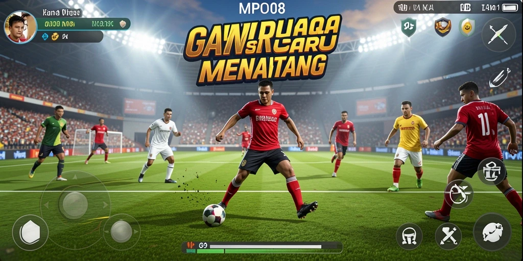 Tampilkan gameplay seru dalam MPO08 dengan aksi olahraga intens.