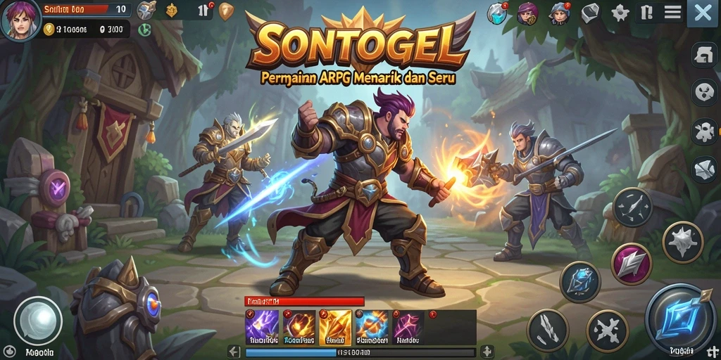 Screenshot gameplay ARPG yang menampilkan aksi seru.