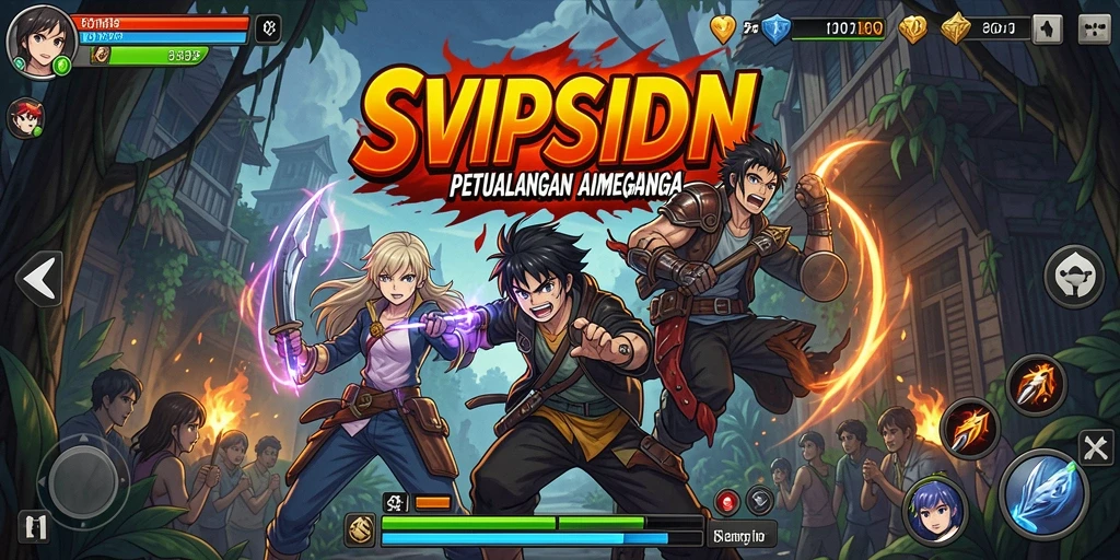 Screenshot menampilkan petualangan seru dalam gameplay Anime.
