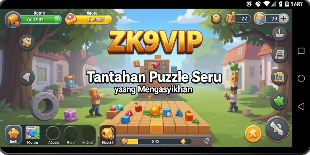 Gameplay ZK9VIP menantang dan penuh warna.
